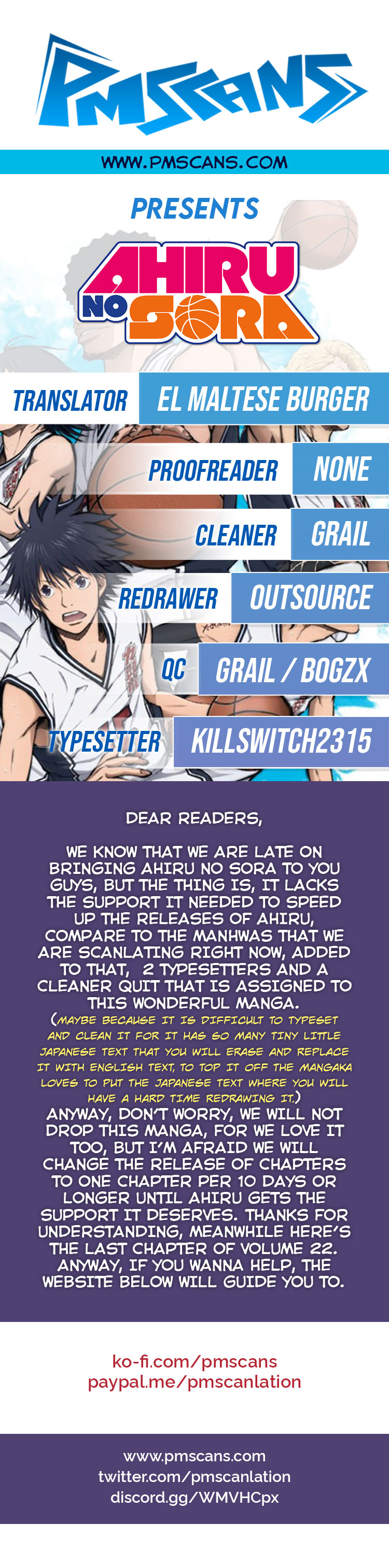Read Ahiru no Sora Manga Online