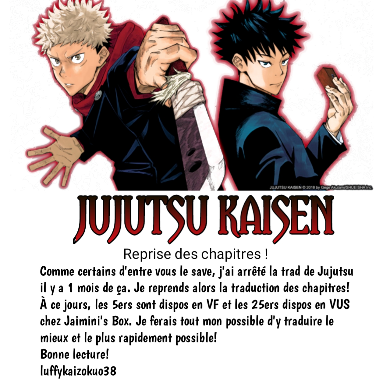 Read Jujutsu Kaisen FR Manga Online