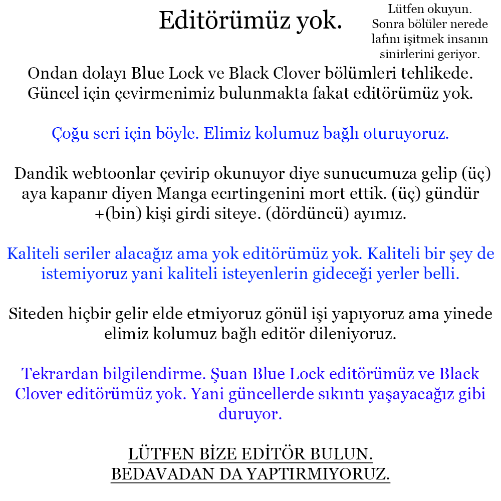 Read Blue Lock TR Manga Online